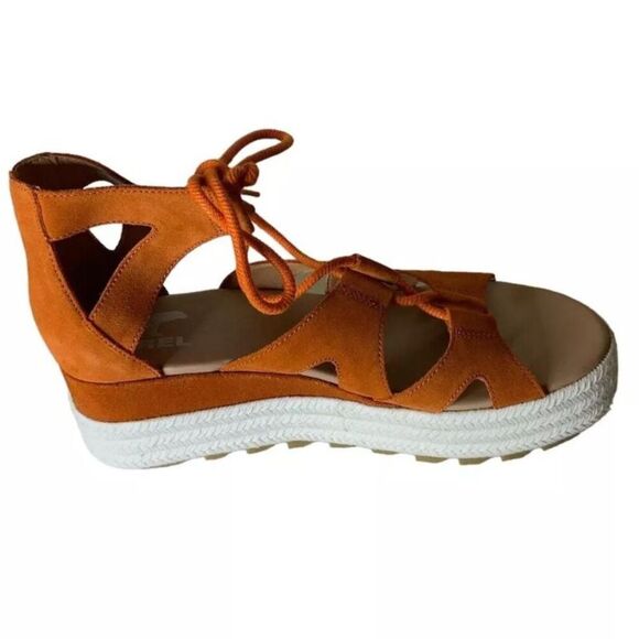 Sorel Cameron Shoes Womens Size 9.5 Lace Up Gladiator Sandals Flat Casual Summer - Picture 6 of 14